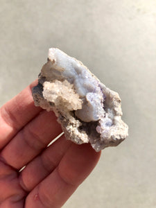 Chalcedony & Fluorite Geode 013