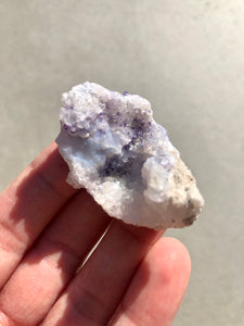 Chalcedony & Fluorite Geode 016