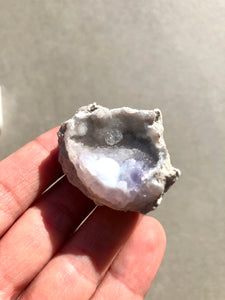 Chalcedony & Fluorite Geode 020