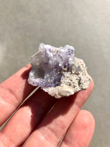 Chalcedony & Fluorite Geode 021