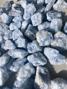 Small Blue Calcite Rough Chunk