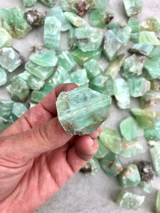 Small Green Calcite Rough Chunk