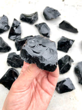 Load image into Gallery viewer, Small Black Obsidian Rough Chunk