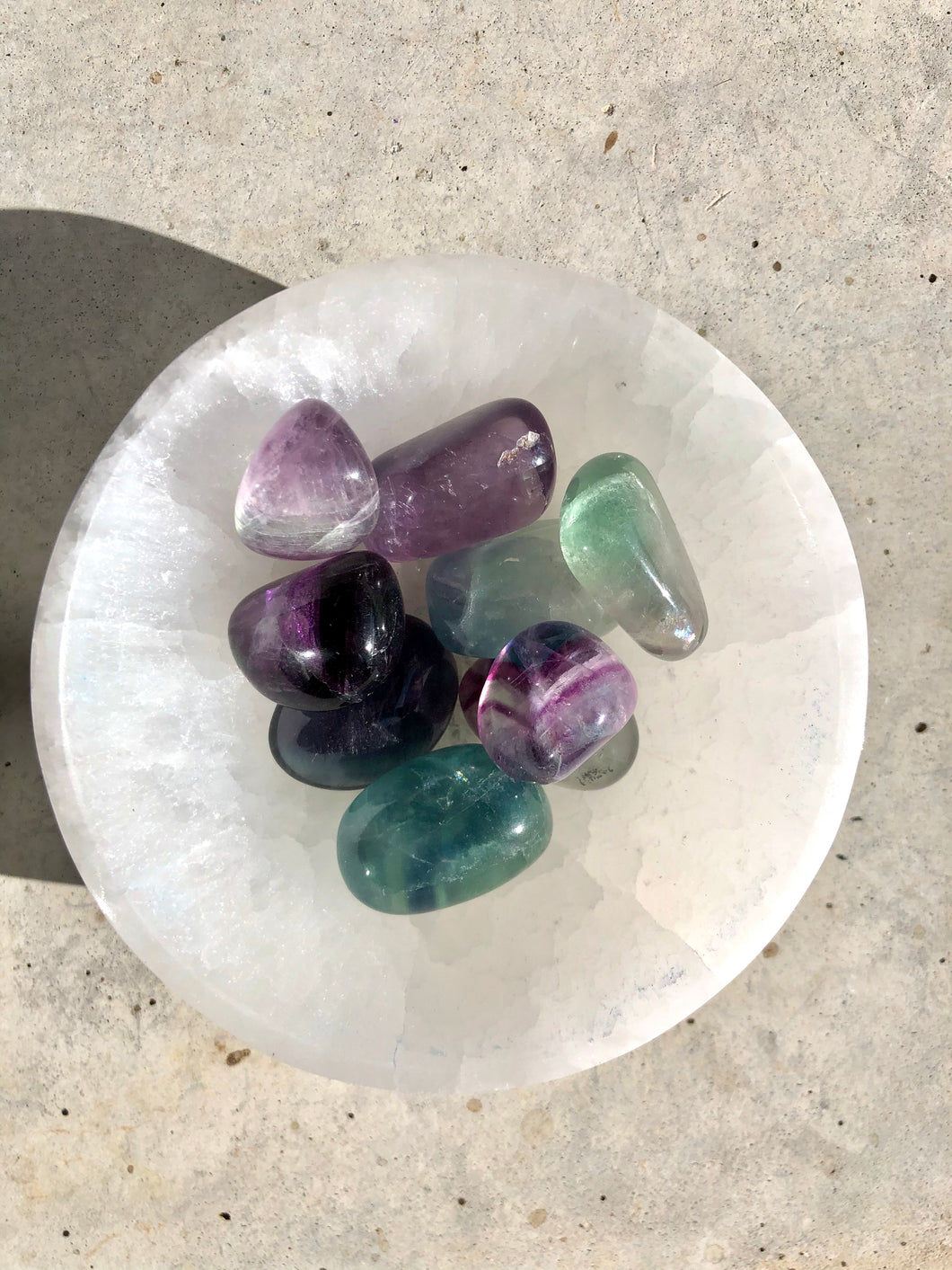 Rainbow Fluorite - Tumbled Stone