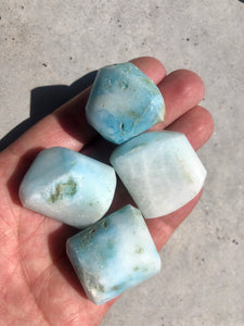 Blue Aragonite - Tumble Stone