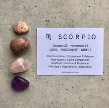 Load image into Gallery viewer, Scorpio Zodiac Crystal Kit