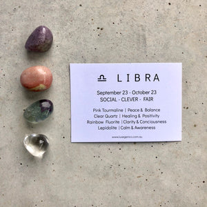 Libra Zodiac Crystal Kit