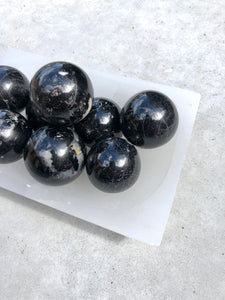Black Tourmaline Sphere - Intuitively Selected