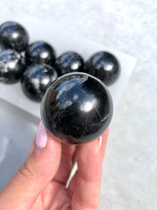 Black Tourmaline Sphere - Intuitively Selected
