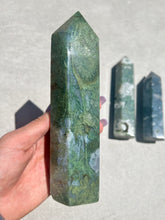 Load image into Gallery viewer, Large Moss Agate Tower 002