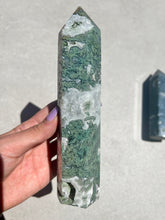 Load image into Gallery viewer, Large Moss Agate Tower 003