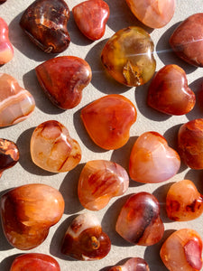 Carnelian Polished Heart - Intuitively Selected