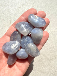 Blue Chalcedony - Tumbled Stone
